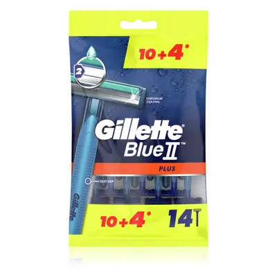 Gillette Blue II Plus jednorázová holítka pro muže 14 ks