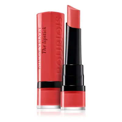 Bourjois Rouge Velvet The Lipstick matná rtěnka odstín 08 Rubi’s Cute 2,4 g