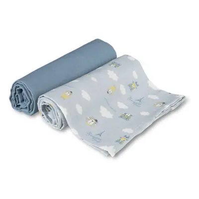 canpol babies Muslin Squares látkové pleny Blue 70x70 cm 2 ks