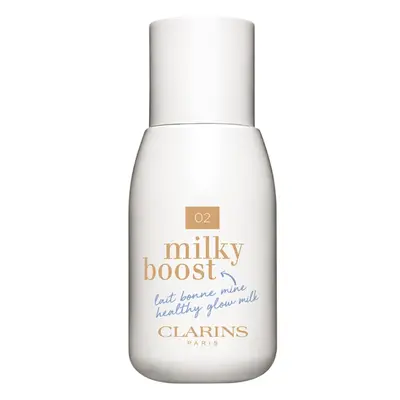 Clarins Milky Boost tónovací mléko pro sjednocení barevného tónu pleti odstín 02 Milky Nude 50 m