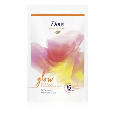 Dove Bath Therapy Glow sůl do koupele Blood Orange & Spiced Rhubarb 400 g