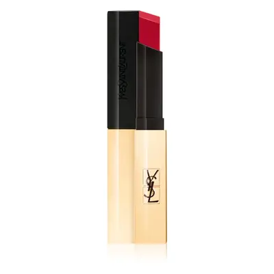 Yves Saint Laurent Rouge Pur Couture The Slim tenká matující rtěnka s koženým efektem odstín 21 