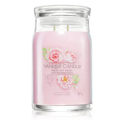 Yankee Candle Fresh Cut Roses vonná svíčka Signature 567 g