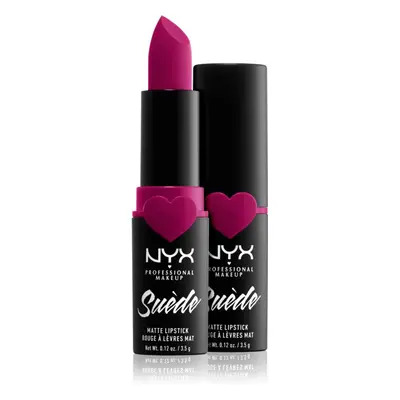 NYX Professional Makeup Suede Matte Lipstick matná rtěnka odstín 12 Clinger 3.5 g