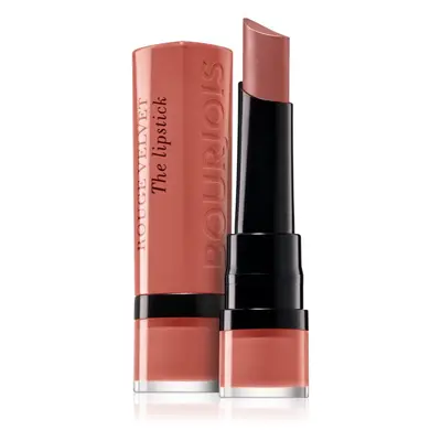 Bourjois Rouge Velvet The Lipstick matná rtěnka odstín 15 Peach Tatin 2,4 g