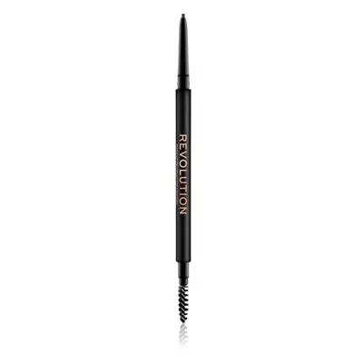 Makeup Revolution Precise Brow Pencil precizní tužka na obočí s kartáčkem odstín Dark Brown 0.05