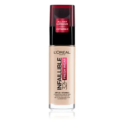 L’Oréal Paris Infaillible 32H Fresh Wear dlouhotrvající tekutý make-up odstín 015 Porcelain 30 m