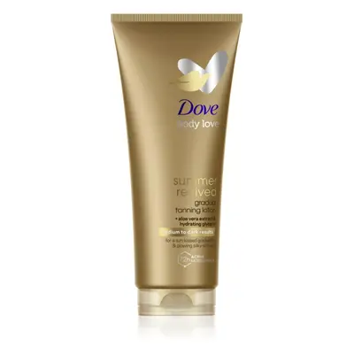 Dove DermaSpa Summer Revived samoopalovací tělové mléko odstín Medium to Dark 200 ml