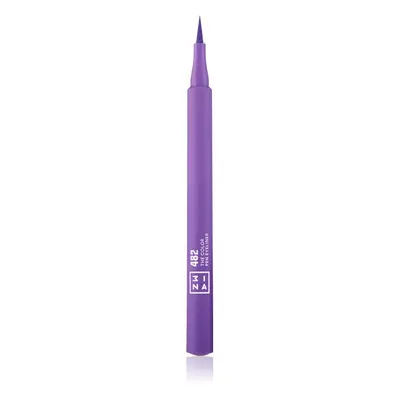 3INA The Color Pen Eyeliner oční linky ve fixu odstín 482 - Purple 1 ml