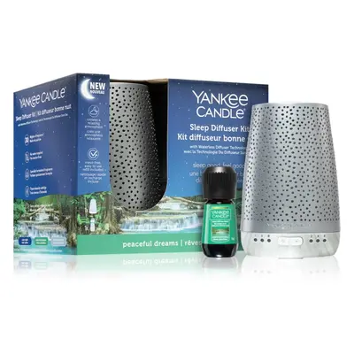 Yankee Candle Sleep Diffuser Kit Silver elektrický difuzér + náhradní náplň 1 ks