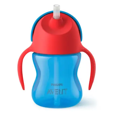 Philips Avent Cup with Straw hrnek s ohebným brčkem 9m+ Boy 200 ml