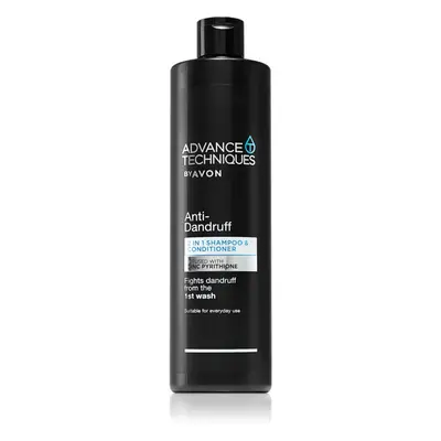 Avon Advance Techniques Anti-Dandruff šampon a kondicionér 2 v 1 proti lupům 400 ml