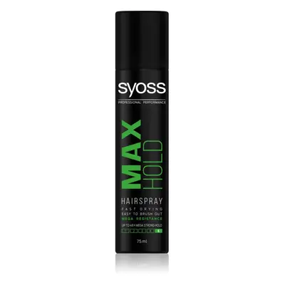 Syoss Max Hold lak na vlasy s extra silnou fixací mini 75 ml