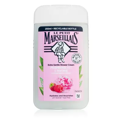 Le Petit Marseillais Raspberry & Peony Bio krémový sprchový gel 250 ml