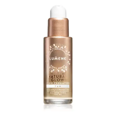 Lumene Natural Glow rozjasňující make-up pro přirozený vzhled SPF 20 odstín 4 Tan 30 ml