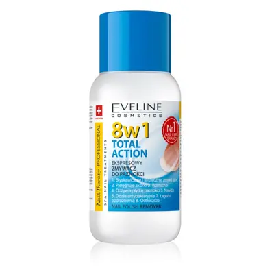 Eveline Cosmetics Nail Therapy Professional odlakovač na nehty bez acetonu 8 v 1 150 ml