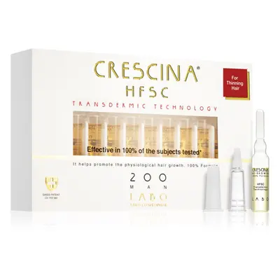 Crescina Transdermic 200 Re-Growth péče pro podporu růstu vlasů pro muže 20x3,5 ml