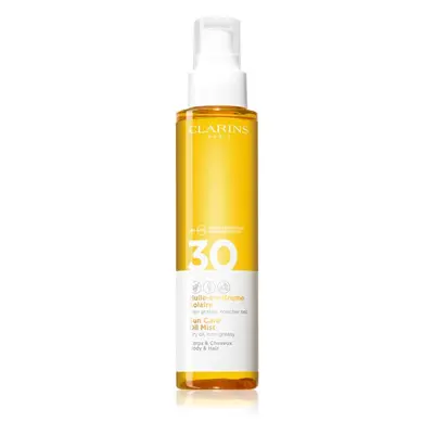 Clarins Sun Care Oil Mist suchý olej na vlasy i tělo SPF 30 150 ml