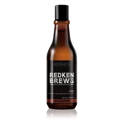 Redken Brews 3 v 1 šampon, kondicionér a sprchový gel 300 ml