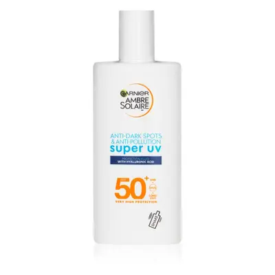 Garnier Ambre Solaire Super UV Hyaluronic Acid lehký ochranný fluid s hydratačním účinkem SPF 50