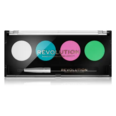 Makeup Revolution Graphic Liners oční linky se štětečkem odstín Pastel Dream 5,4 g