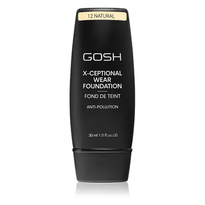 Gosh X-ceptional dlouhotrvající make-up odstín 12 Natural 30 ml