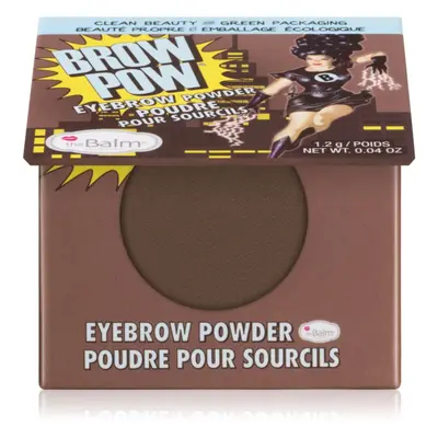 theBalm Browpow® pudr na obočí v praktickém magnetickém pouzdře odstín Dark Brown 1,2 g