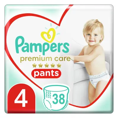 Pampers Premium Care Pants Maxi Size 4 jednorázové plenkové kalhotky 9-15 kg 38 ks