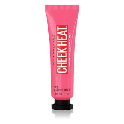 MAYBELLINE NEW YORK Face Studio Cheek Heat gelově-krémová tvářenka odstín 20 Rose Flash 10 ml