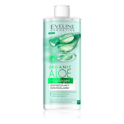 Eveline Cosmetics Organic Aloe+Collagen čisticí micelární voda 500 ml