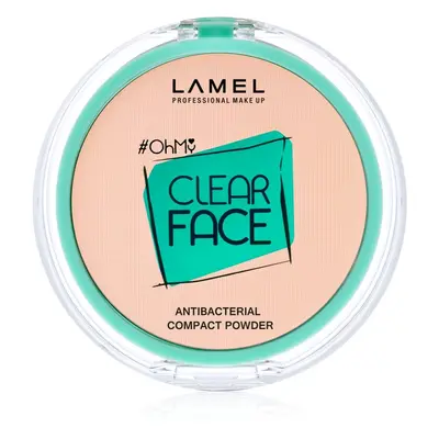 LAMEL OhMy Clear Face kompaktní pudr s antibakteriální přísadou odstín 403 Rosy beige 6 g