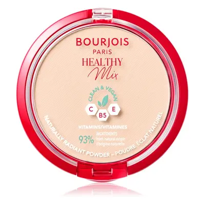 Bourjois Healthy Mix matující pudr pro zářivý vzhled pleti odstín 01 Ivory 10 g