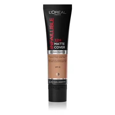 L’Oréal Paris Infallible 32H Matte Cover dlouhotrvající matující make-up SPF 25 odstín 300 (Cool