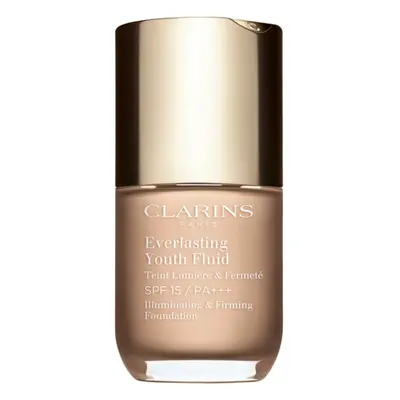 Clarins Everlasting Youth Fluid rozjasňující make-up SPF 15 odstín 102.5 Porcelain 30 ml