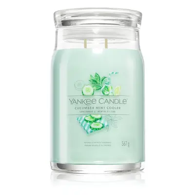 Yankee Candle Cucumber Mint Cooler vonná svíčka Signature 567 g