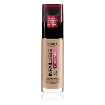 L’Oréal Paris Infaillible 32H Fresh Wear dlouhotrvající tekutý make-up odstín 125 Natural Beige 