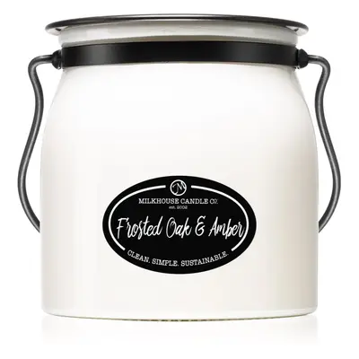 Milkhouse Candle Co. Creamery Frosted Oak & Amber vonná svíčka Butter Jar 454 g