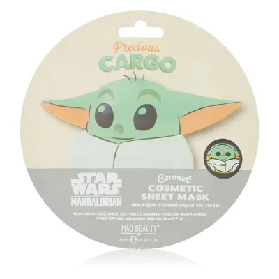 Mad Beauty Star Wars Grogu plátýnková maska se zjemňujícím účinkem 25 ml