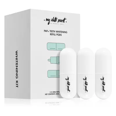 My White Secret PAP+ Teeth Whitening Refill Pods bělicí aktivační gel náhradní náplň 3x10 ml