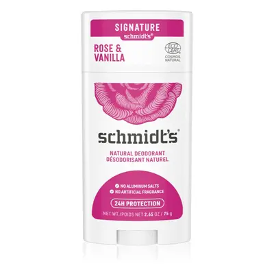 Schmidt's Rose + Vanilla přírodní tuhý deodorant 75 g