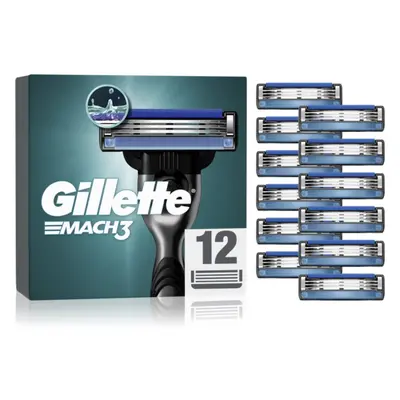 Gillette Mach3 náhradní břity 12 ks