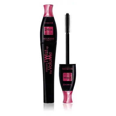 Bourjois Twist Up The Volume řasenka pro objem s kartáčkem 2 v 1 odstín 23 Black 8 ml