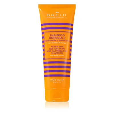 Brelil Professional Solaire After Sun Shampoo vyživující šampon pro vlasy namáhané chlórem, slun