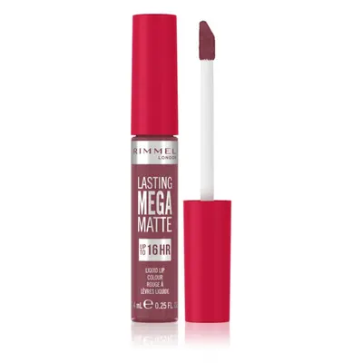 Rimmel Lasting Mega Matte lehká tekutá matná rtěnka 16h odstín Ravishing Rose 7,4 ml