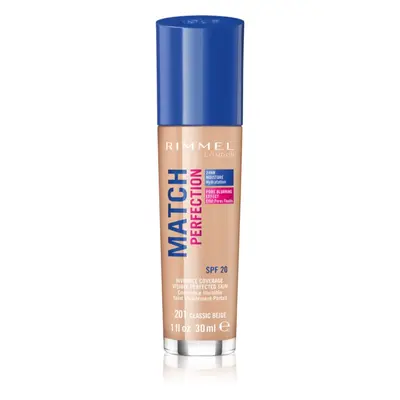 Rimmel Match Perfection tekutý make-up SPF 20 odstín 201 Classic Beige 30 ml