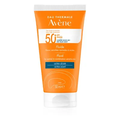 Avène Sun Fluid Ultra-Light opalovací fluid na obličej SPF 50+ 50 ml