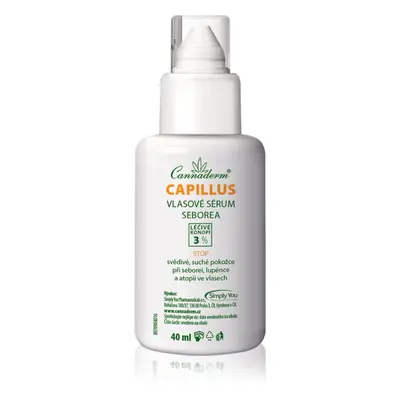 Cannaderm Capillus Seborea Sérum na vlasy aktivní sérum pro suchou a svědící pokožku hlavy 40 ml