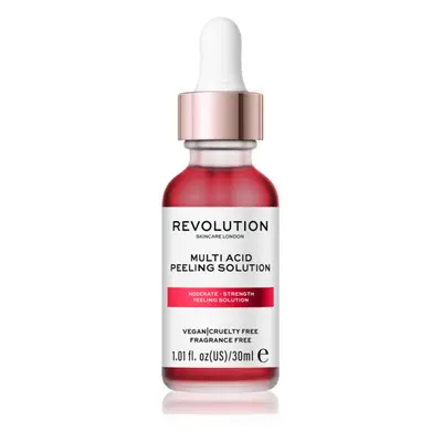 Revolution Skincare AHA + BHA Moderate Multi Acid Peeling Solution jemné pleťové sérum s peeling