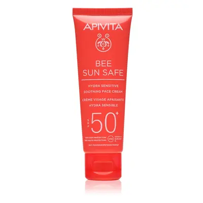 Apivita Bee Sun Safe Sensitive Face SPF50+ zklidňující a hydratační krém SPF 50+ 50 ml