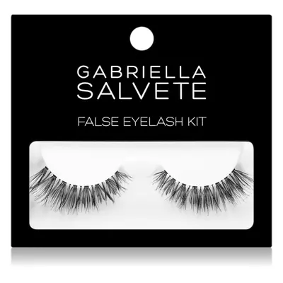 Gabriella Salvete False Eyelash Kit umělé řasy s lepidlem typ Basic Black 1 ks